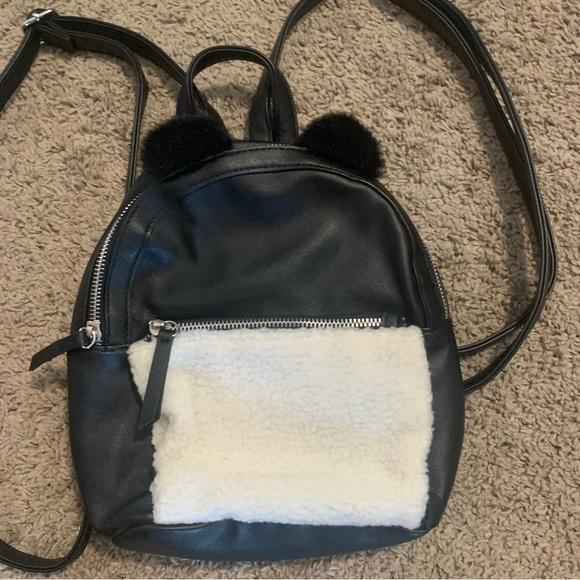 NEW Mad Love Black Backpack Purse Animal - Picture 2 of 7